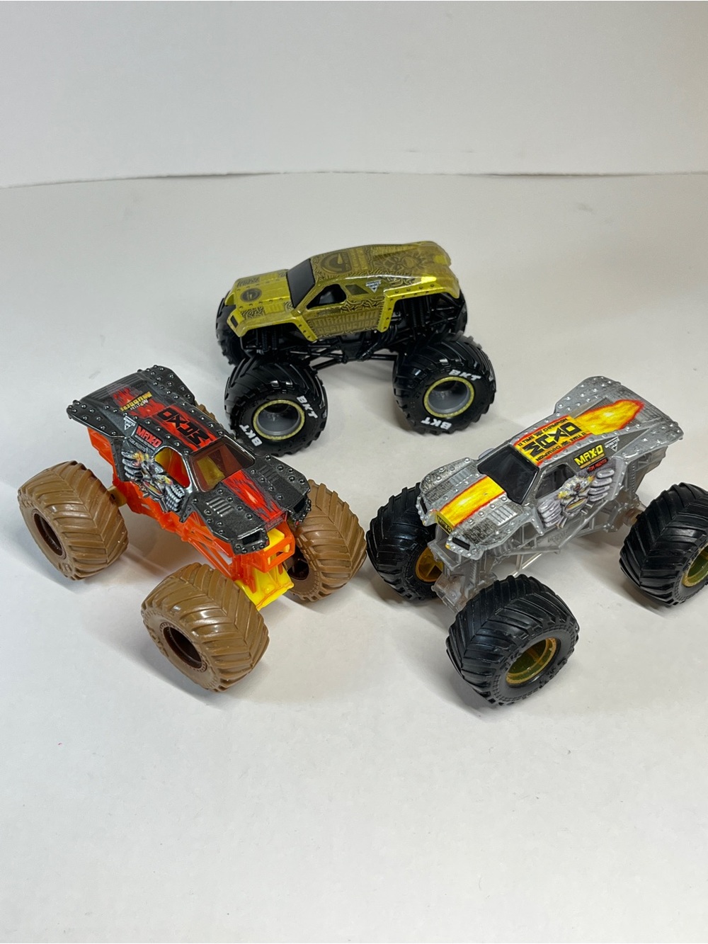 Monster Jam Truck Lot Max-D Gold Silver Black & Orange Maximum Destruction Toy